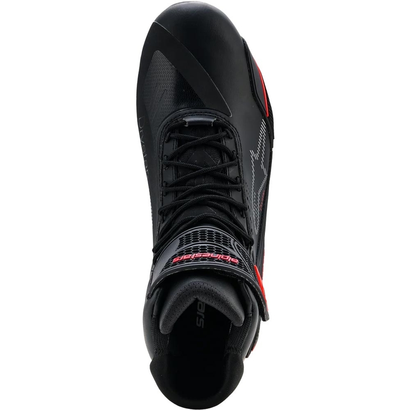 Alpinestars Faster-4 Drystar motoros cipő fekete-fluo piros
