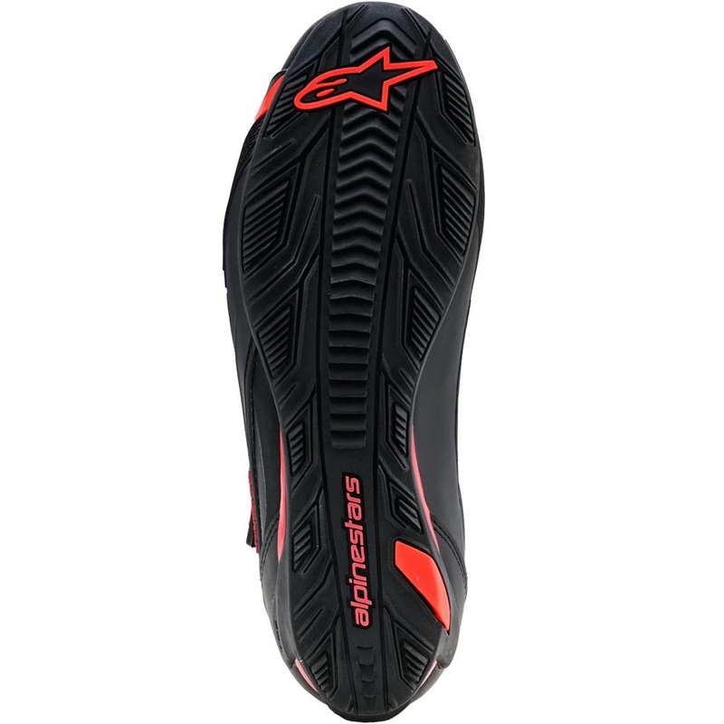 Alpinestars Faster-4 Drystar motoros cipő fekete-fluo piros