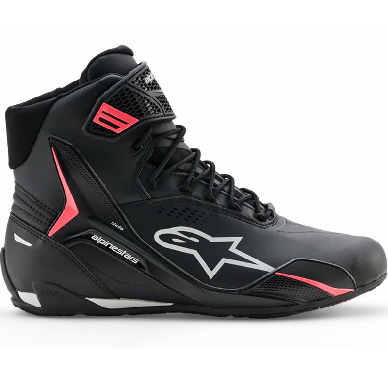Alpinestars Stella Faster-4 Drystar női motoros cipő fekete-szürke-piros