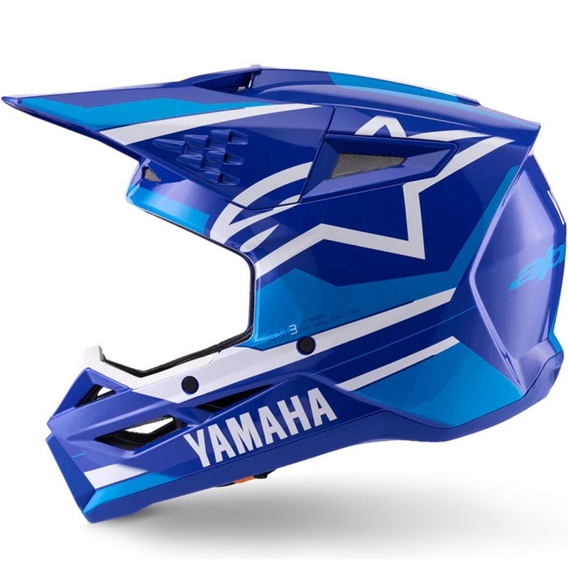 Alpinestars S-M3 YAMAHA kollekció motokrossz bukósisak kék-fehér