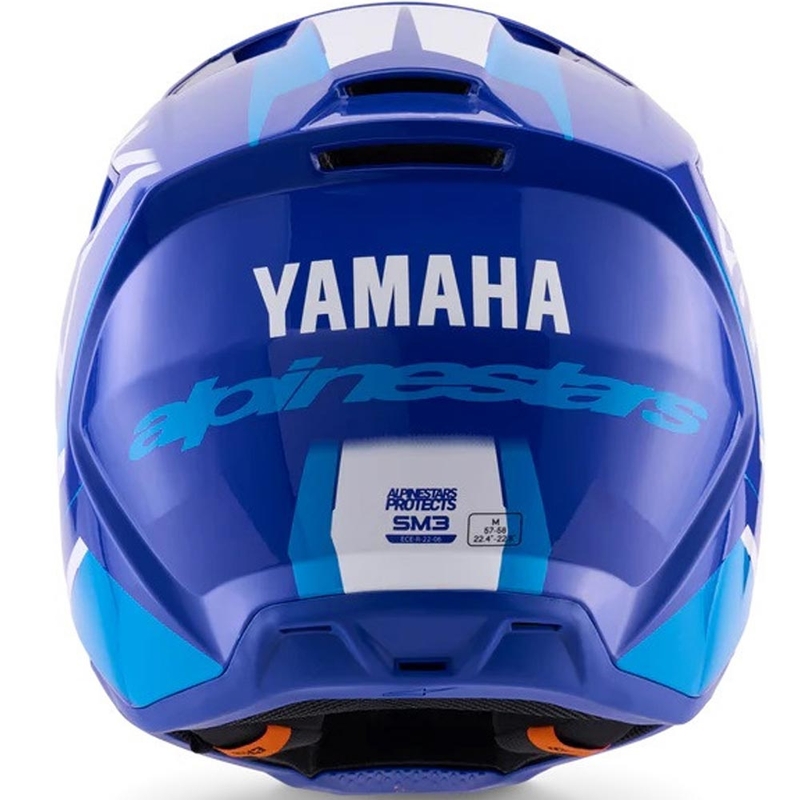 Alpinestars S-M3 YAMAHA kollekció motokrossz bukósisak kék-fehér