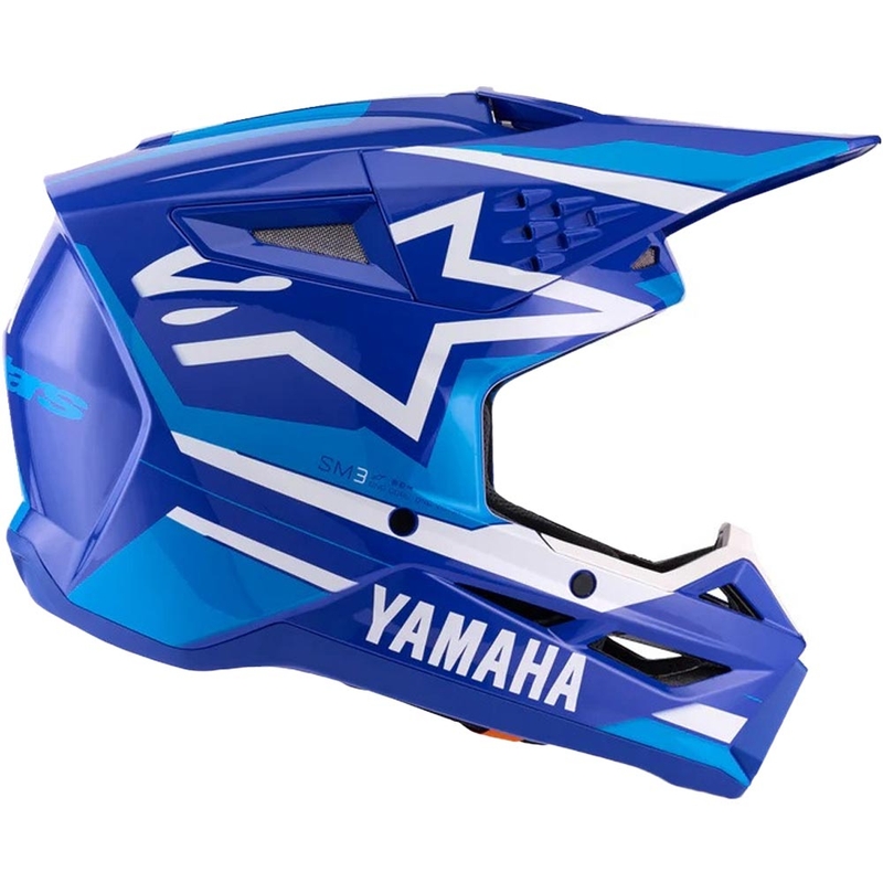 Alpinestars S-M3 YAMAHA kollekció motokrossz bukósisak kék-fehér