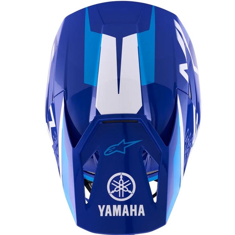 Alpinestars S-M3 YAMAHA kollekció motokrossz bukósisak kék-fehér