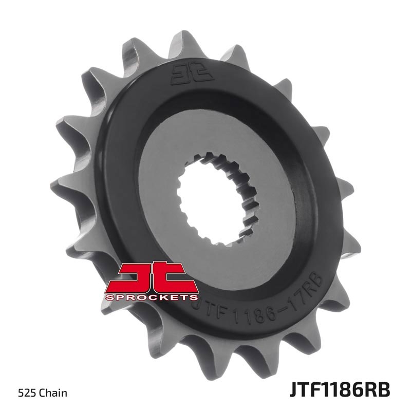 Első lánckerék JT 17 fogak,525 rubber cushioned