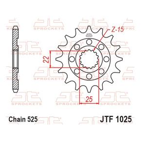 Első lánckerék JT JTF 1025-15 15 fogak,525