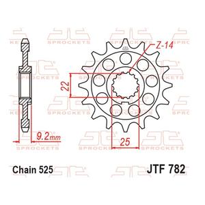 Első lánckerék JT JTF 782-16 16 fogak,525