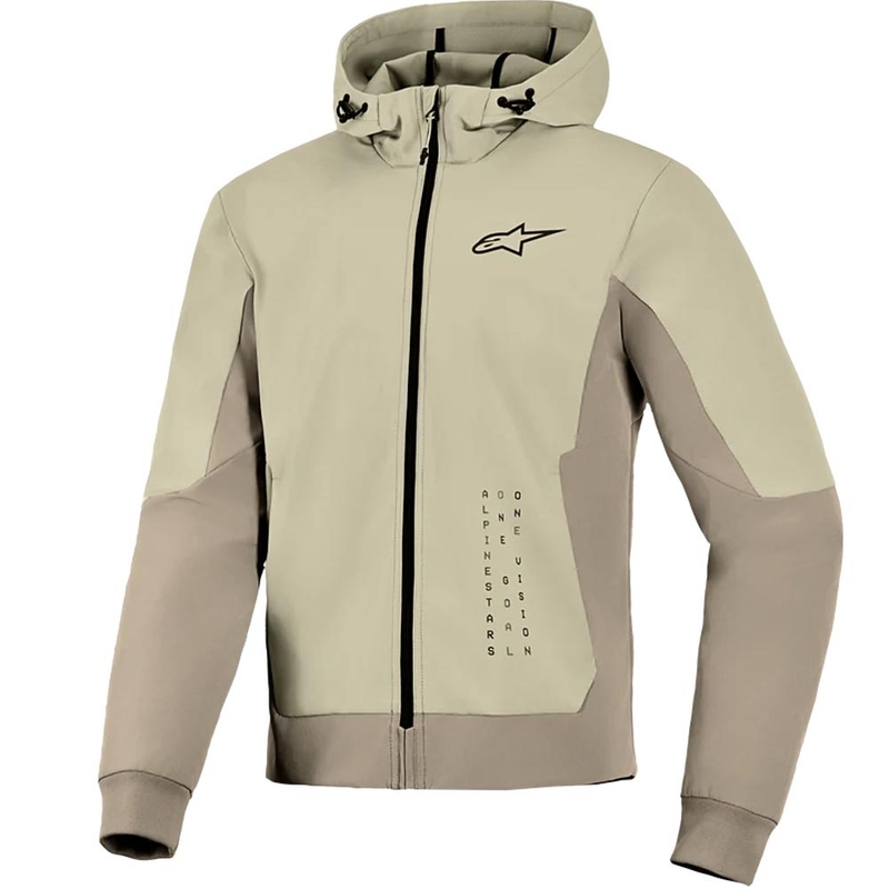 Alpinestars Radium Tech Hoodie motoros pulóver homok-barna