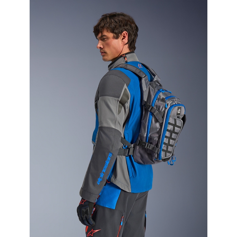 Alpinestars AT-15 motoros hátizsák sötétszürke-szürke-kék 15l