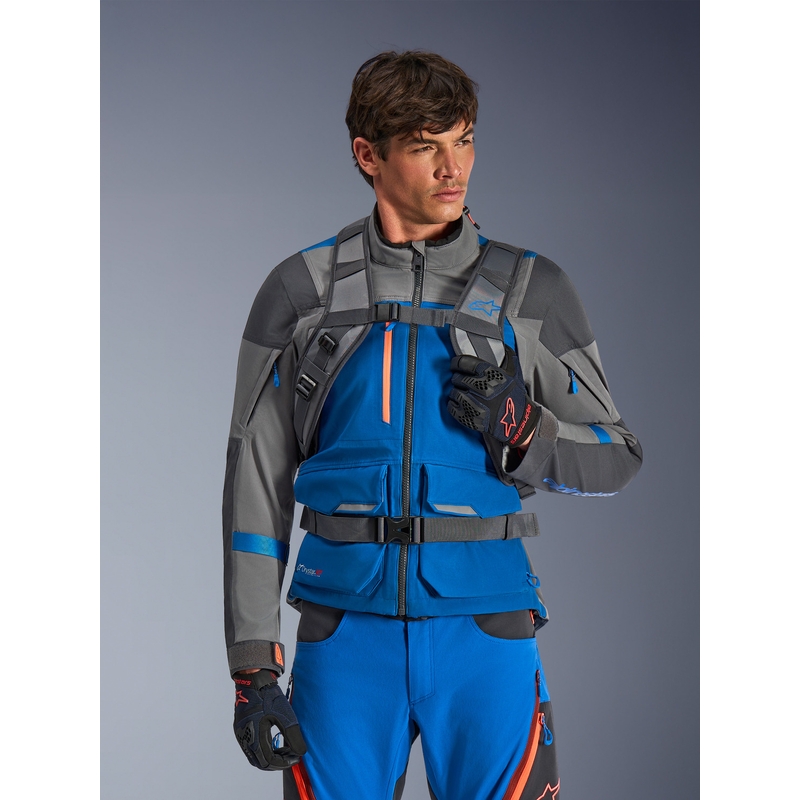 Alpinestars AT-15 motoros hátizsák sötétszürke-szürke-kék 15l