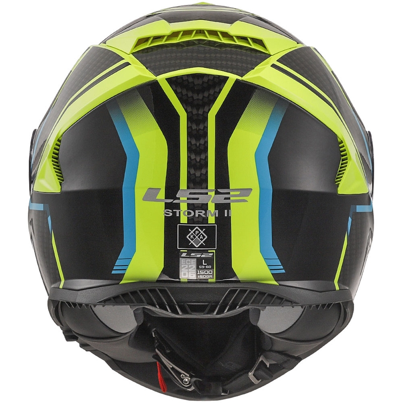 LS2 FF800 Storm II Tracker zárt bukósisak fekete-fluo sárga
