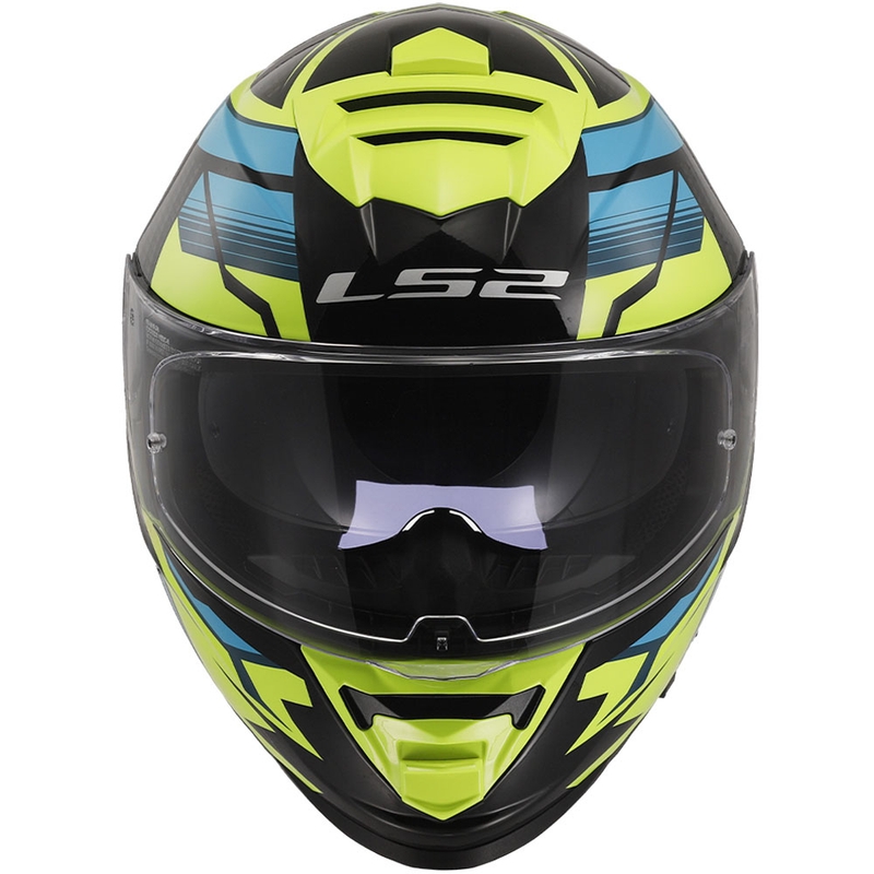 LS2 FF800 Storm II Tracker zárt bukósisak fekete-fluo sárga