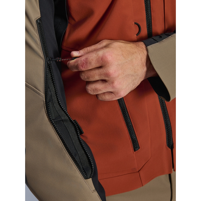Alpinestars AMT-8 Stretch Drystar XF motoros kabát barna-narancssárga-fekete