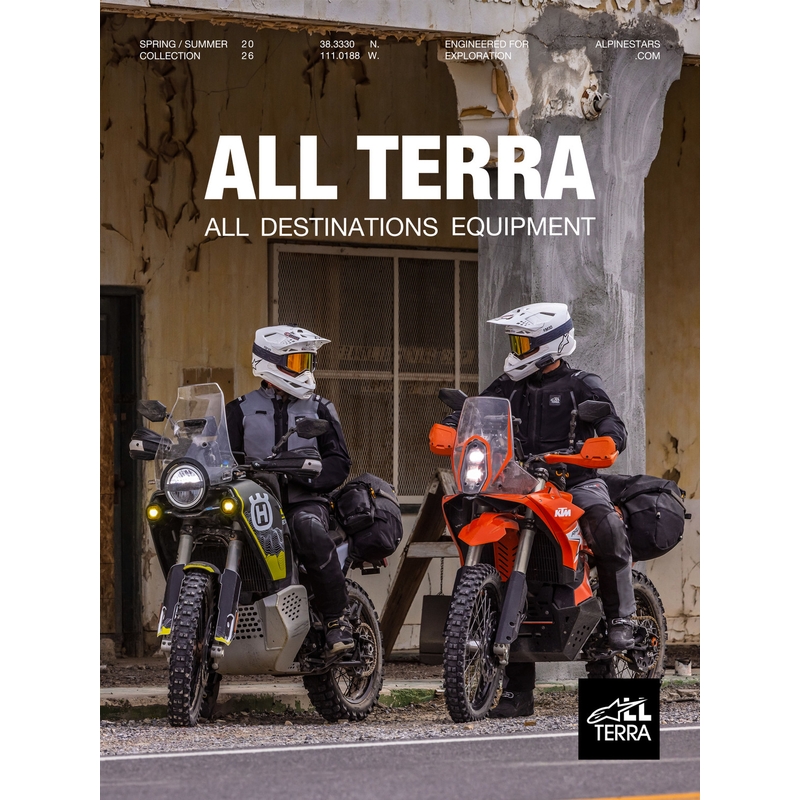 Alpinestars AMT-8 Stretch Drystar XF motoros kabát barna-narancssárga-fekete