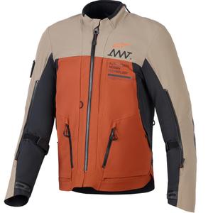 Bunda na motorku Alpinestars AMT-8 Stretch Drystar XF hnědo-oranžovo-černá