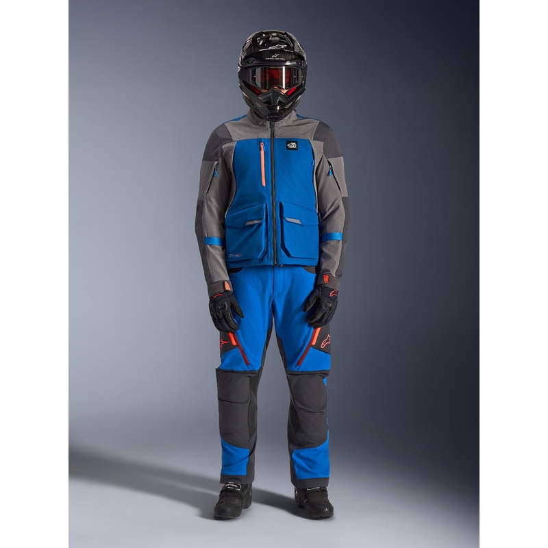 Alpinestars Maxdura Drystar XF motoros kabát kék-sötétszürke