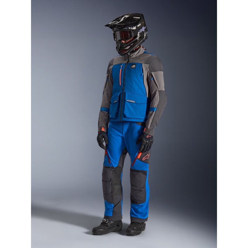Alpinestars Maxdura Drystar XF motoros kabát kék-sötétszürke