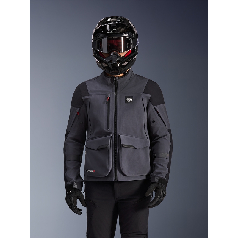 Alpinestars Maxdura Drystar XF motoros kabát sötétszürke-fekete