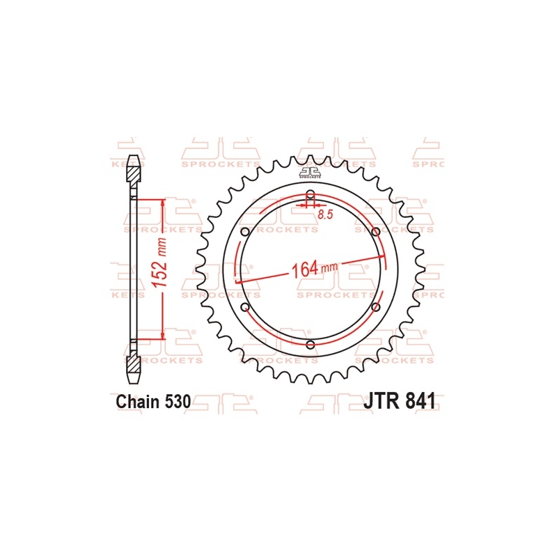 Csillagkerék JT 42 fogak,530