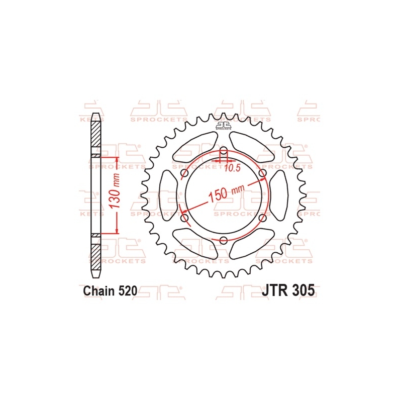 Csillagkerék JT 46 fogak,520
