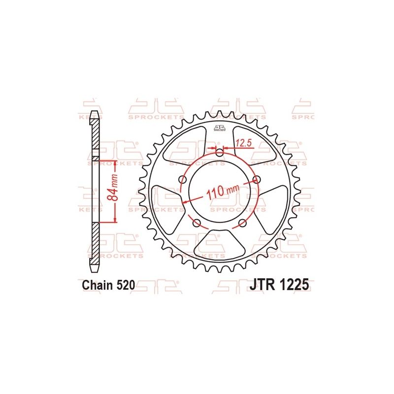 Csillagkerék JT 40 fogak,520