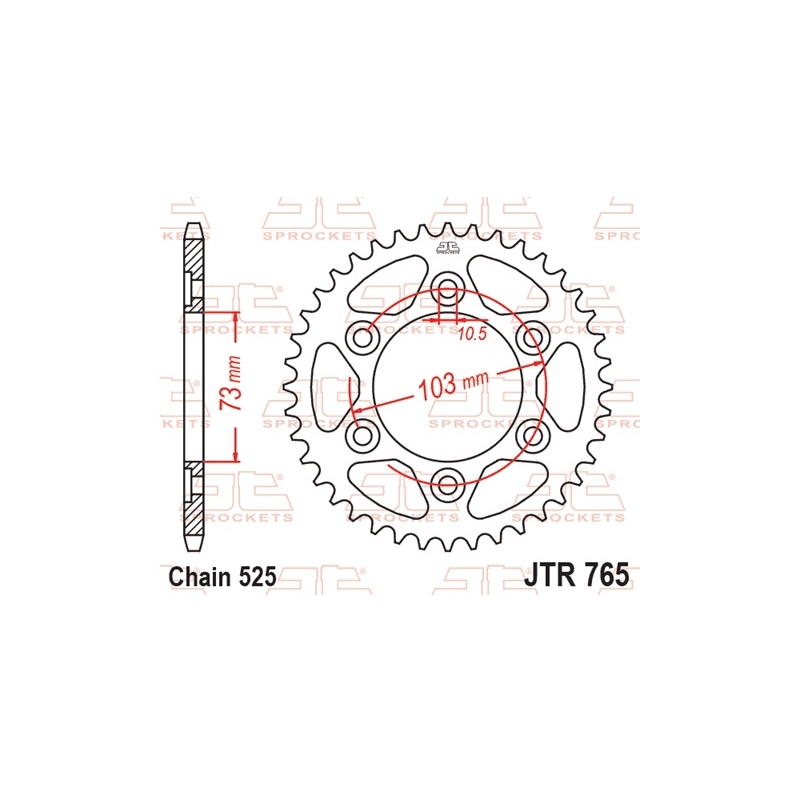 Csillagkerék JT 43 fogak,525