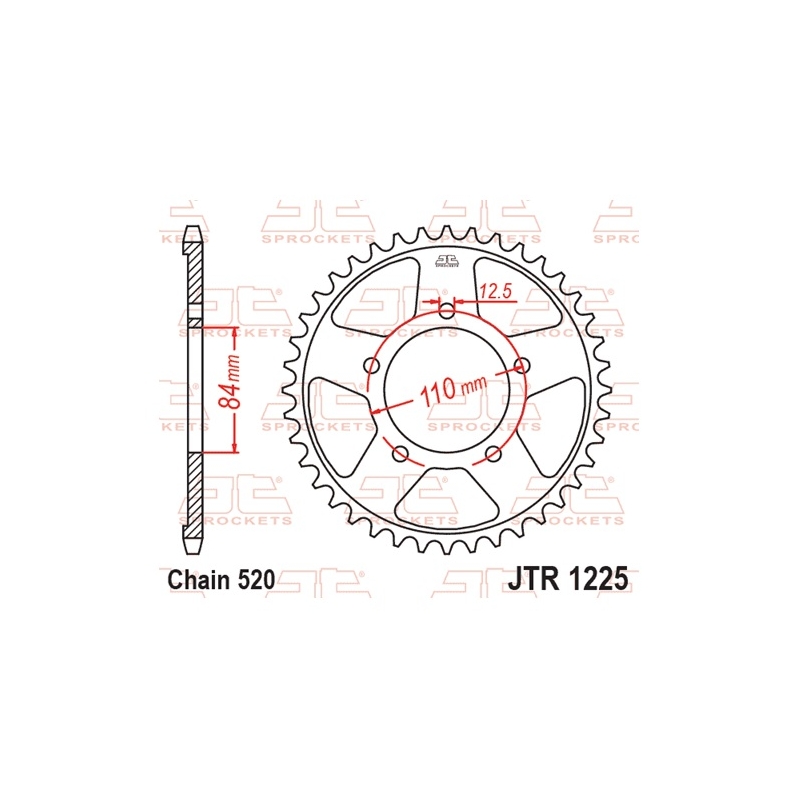 Csillagkerék JT 41 fogak,520