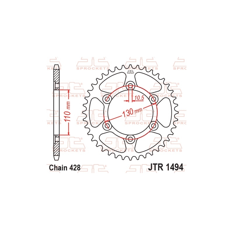 Csillagkerék JT 56 fogak,428