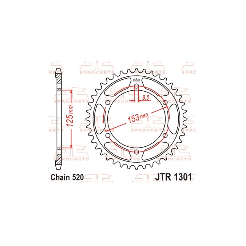 Csillagkerék JT 40 fogak