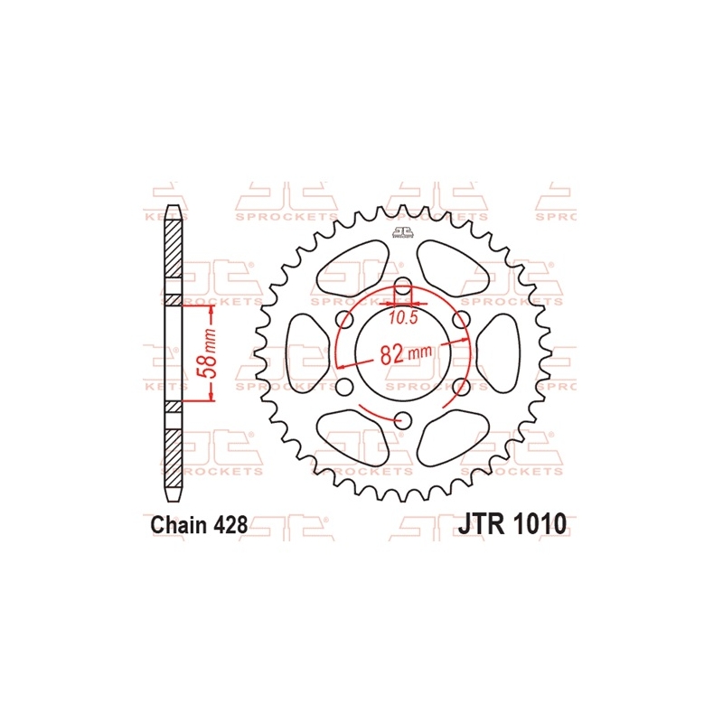 Csillagkerék JT 41 fogak,428