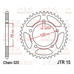 Csillagkerék JT JTR 15-46 46 fogak,525