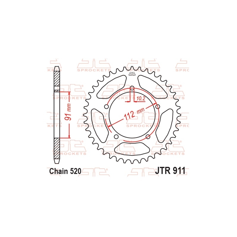 Csillagkerék JT 46 fogak,520