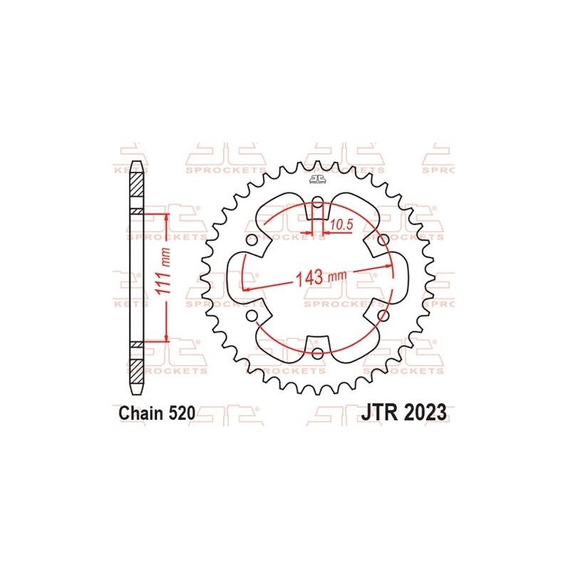 Csillagkerék JT 42 fogak,520