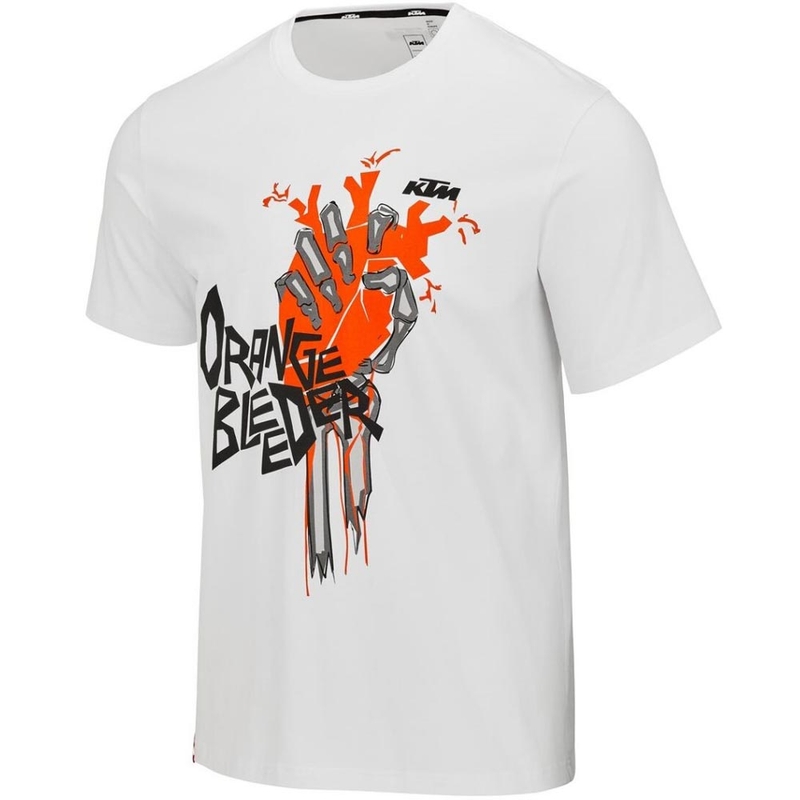 KTM Orange Bleeder póló fehér