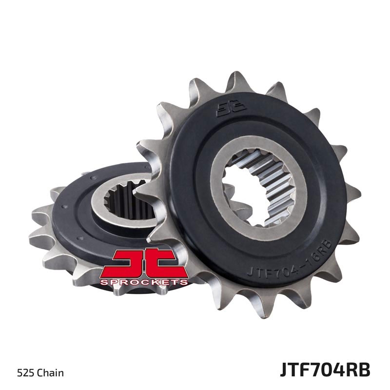 Első lánckerék JT 17 fogak,525 rubber cushioned