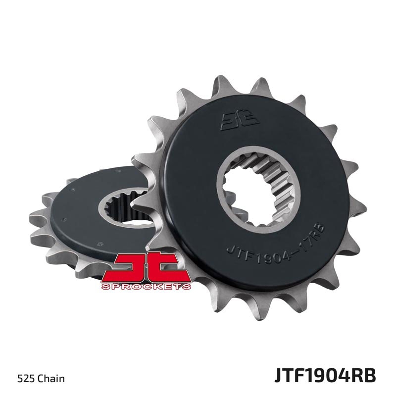 Első lánckerék JT 17 fogak,525 rubber cushioned