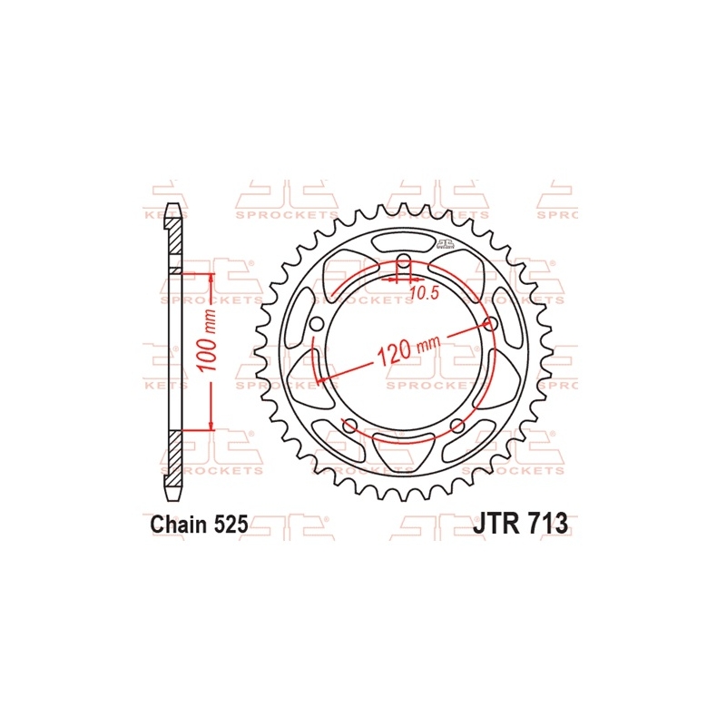 Csillagkerék JT 41 fogak,525