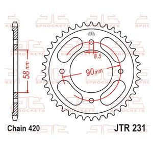Csillagkerék JT JTR 231-36 36 fogak