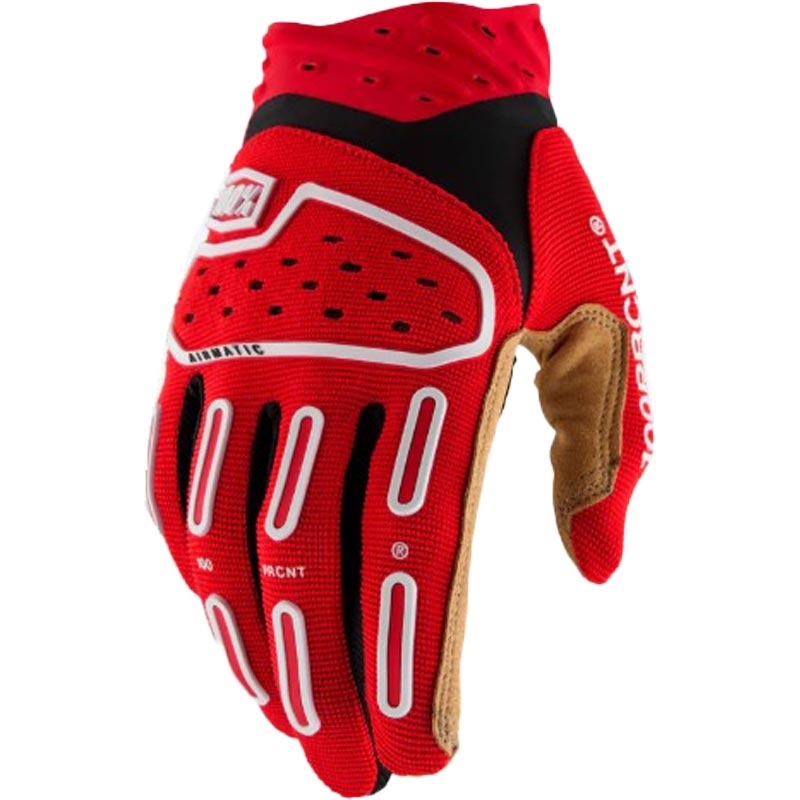 100% Airmatic 2 motokrossz kesztyű piros-fekete