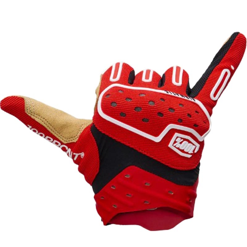 100% Airmatic 2 motokrossz kesztyű piros-fekete