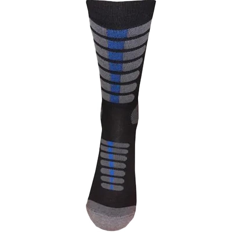 Nanosilver Moto ezüstionos magas szárú zokni fekete-kék
