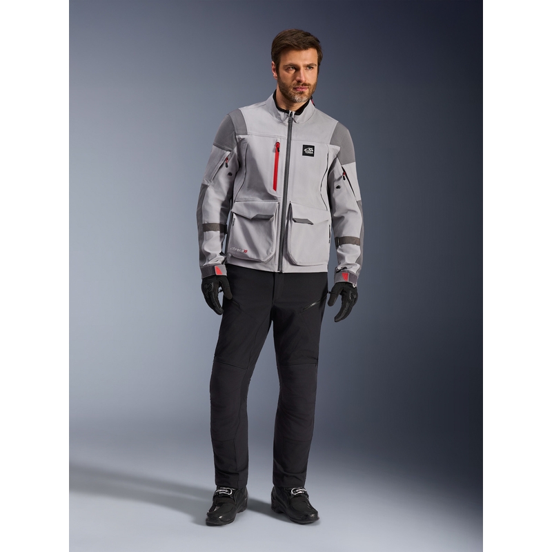 Alpinestars Maxdura Drystar XF motoros kabát világosszürke-sötétszürke