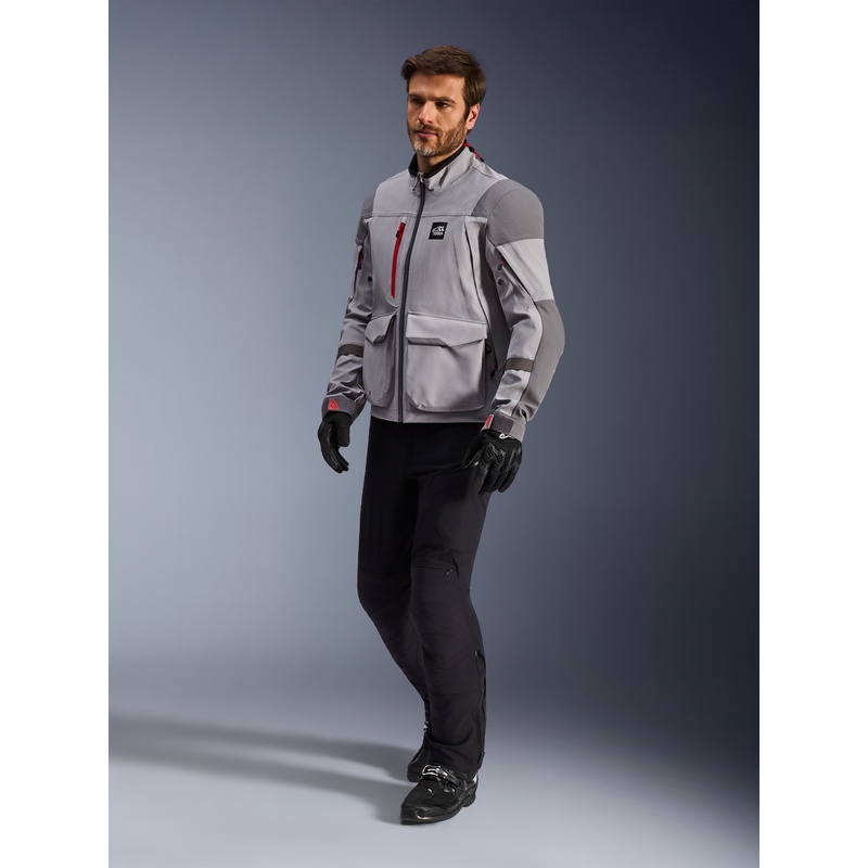 Alpinestars Maxdura Drystar XF motoros kabát világosszürke-sötétszürke