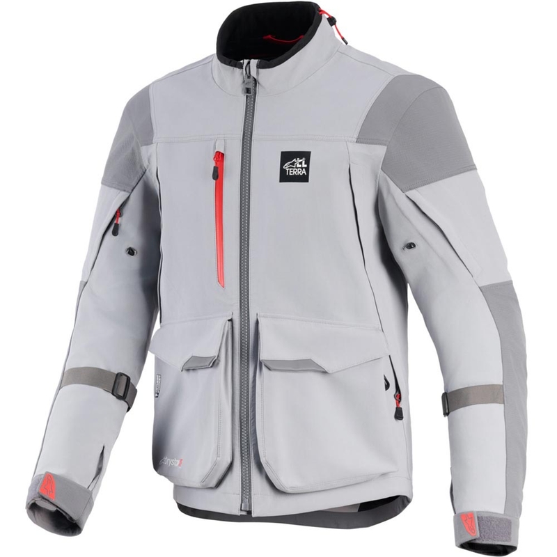 Alpinestars Maxdura Drystar XF motoros kabát világosszürke-sötétszürke