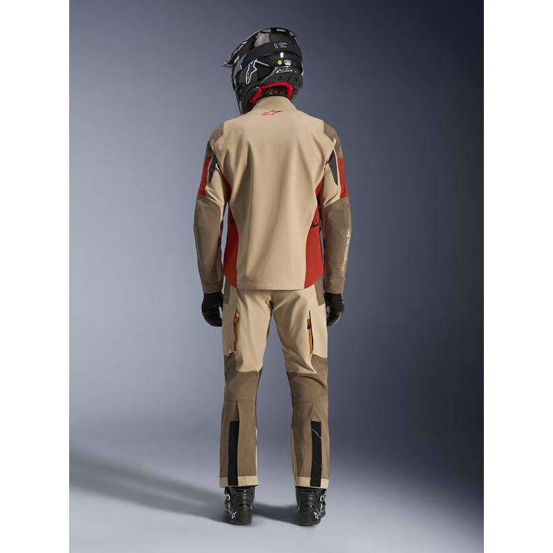 Alpinestars Maxdura Drystar XF motoros kabát barna-narancssárga