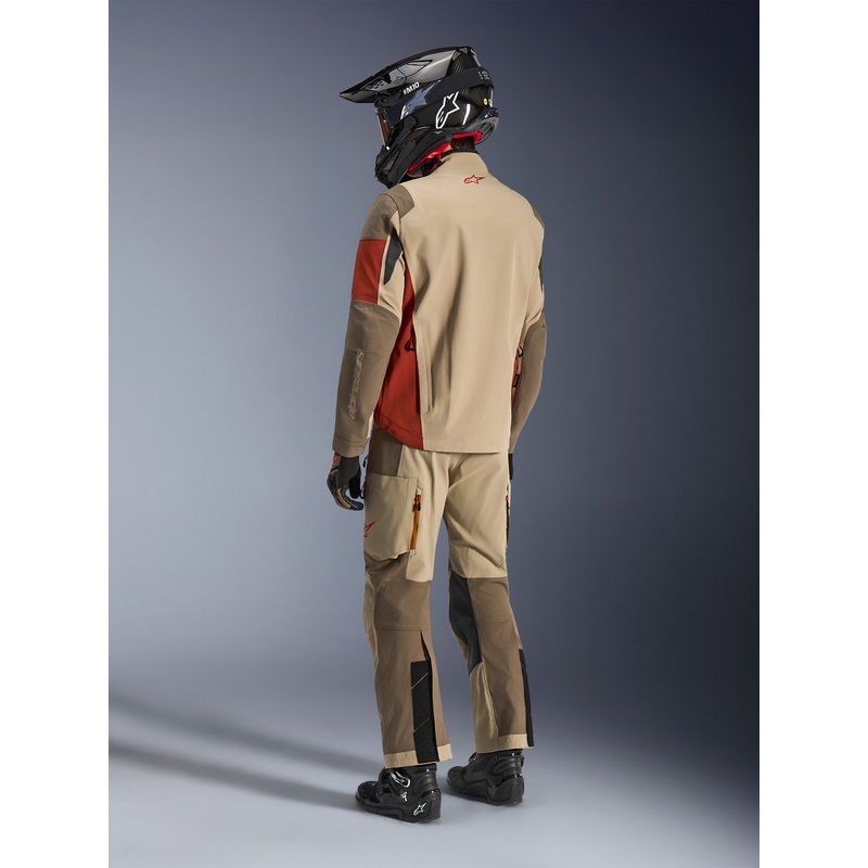 Alpinestars Maxdura Drystar XF motoros kabát barna-narancssárga