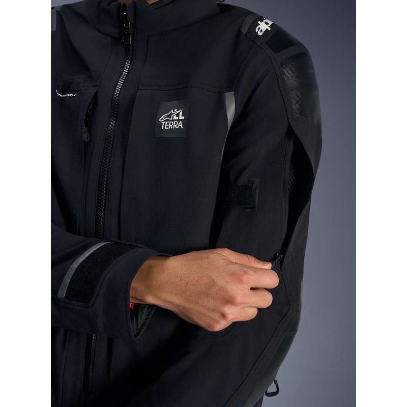 Alpinestars Andes PRO Drystar XF motoros kabát fekete-sötét szürke