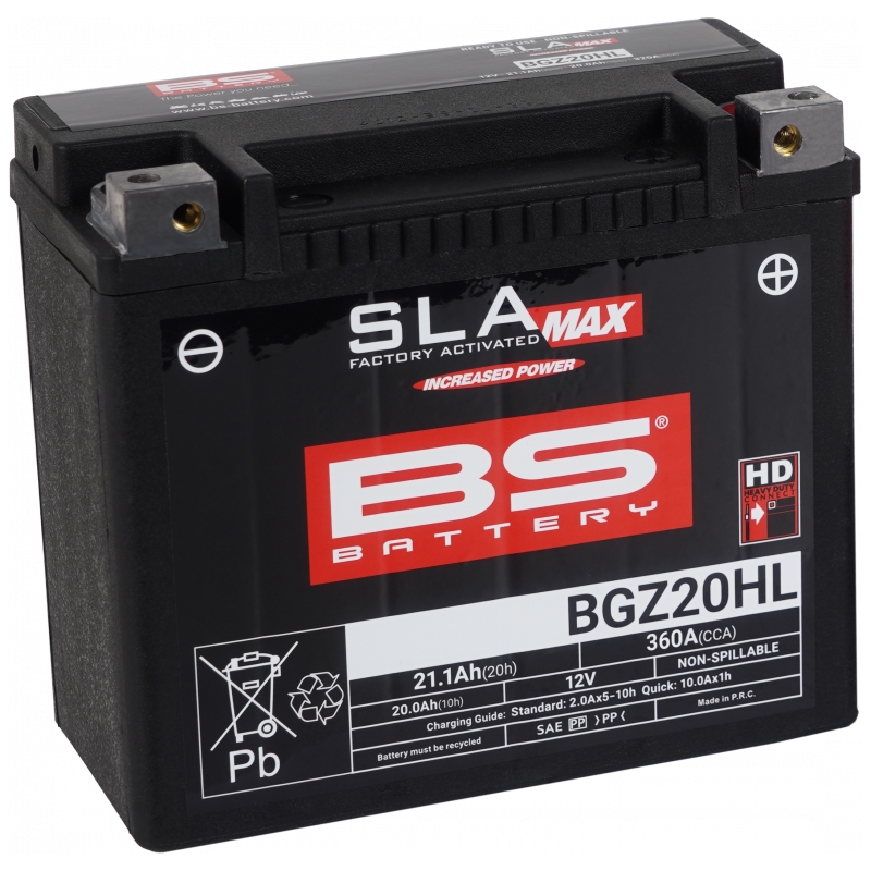 Gyárilag aktivált akkumulátor BS-BATTERY SLA MAX