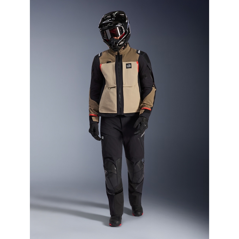 Alpinestars Andes PRO Drystar XF motoros kabát barna-fekete-narancssárga