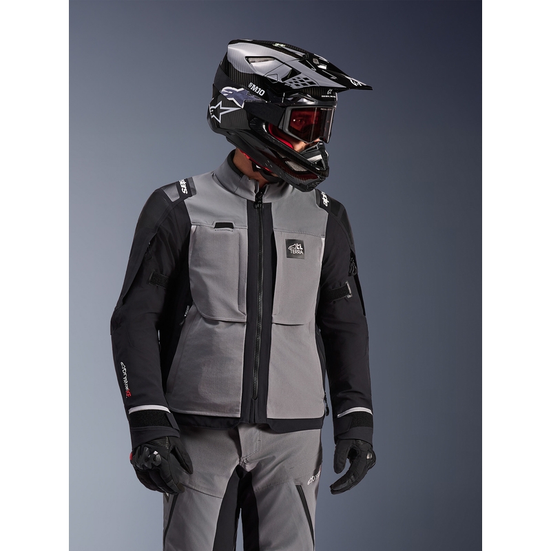 Alpinestars Andes PRO Drystar XF motoros kabát sötét szürke-fekete
