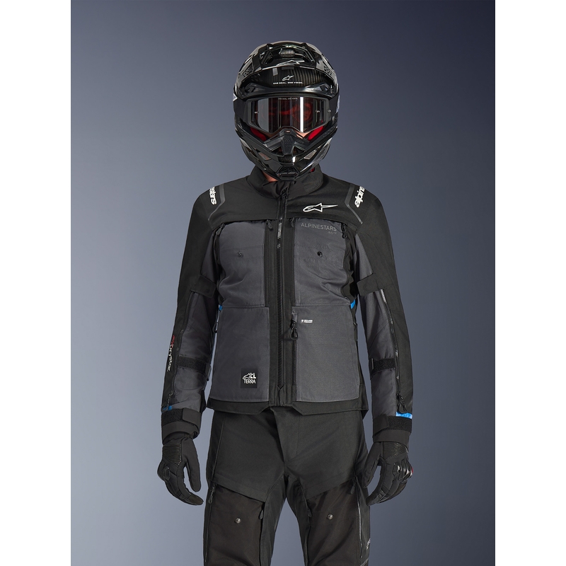 Alpinestars Cusco Drystar motoros kabát fekete-sötétszürke